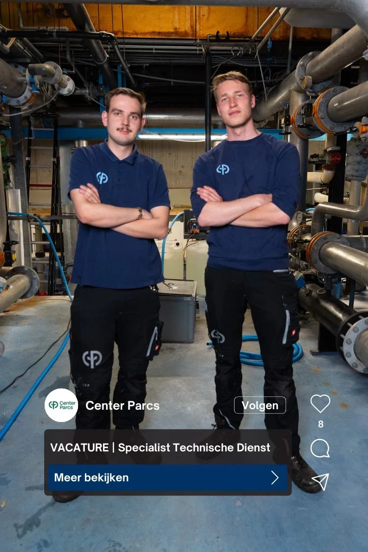 Echte medewerkers uit de Center Parcs-campagne